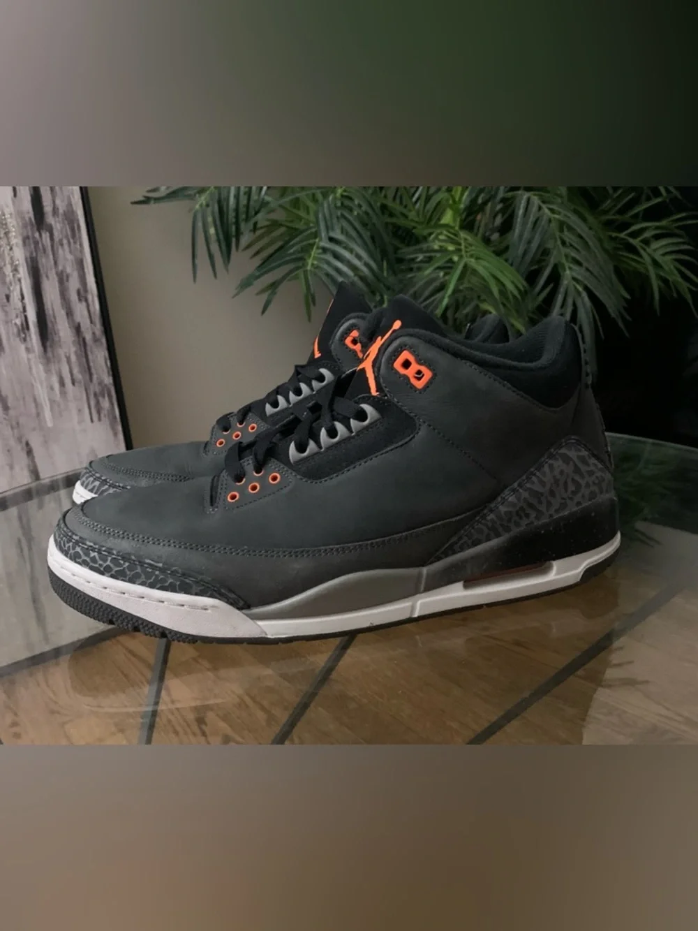 Nike Air Jordan Men's Retro Sneakers - Black/Orange